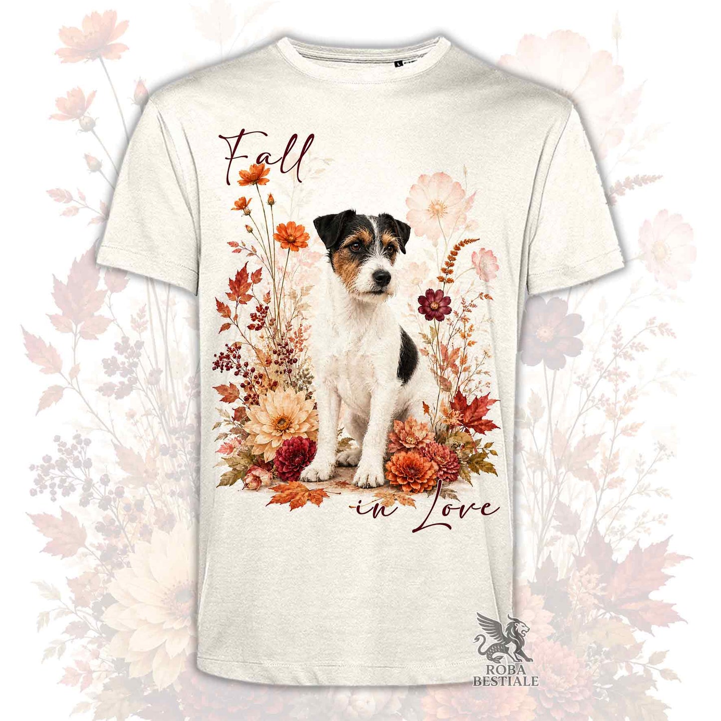 T-Shirt JACK RUSSELL TERRIER Broken Tricolore - Collezione Fall...in Love