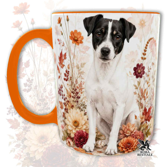 Tazza JACK RUSSELL TERRIER a Pelo Liscio Bianco e Nero - Collezione Fall...in Love
