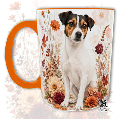 Tazza JACK RUSSELL TERRIER a Pelo Liscio Tricolore - Collezione Fall...in Love
