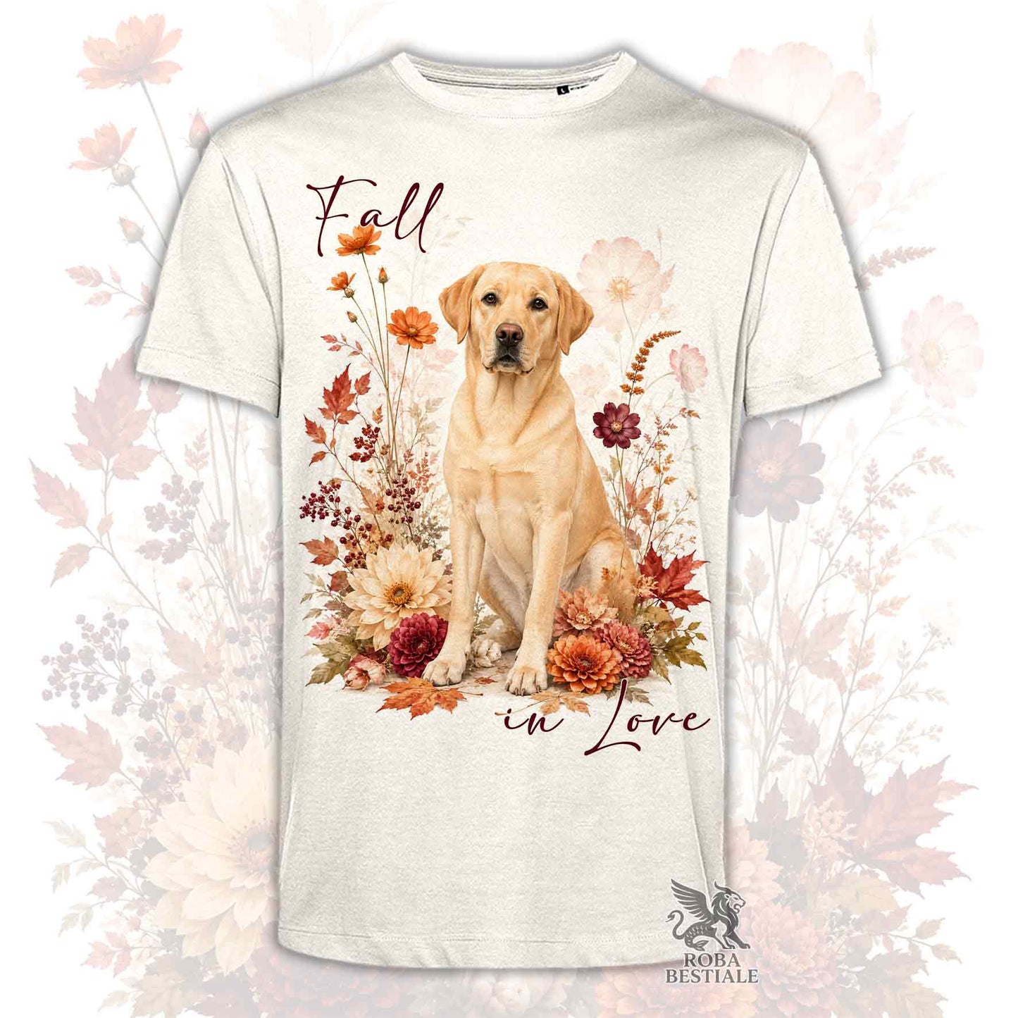 T-Shirt LABRADOR RETRIEVER Giallo - Collezione Fall...in Love