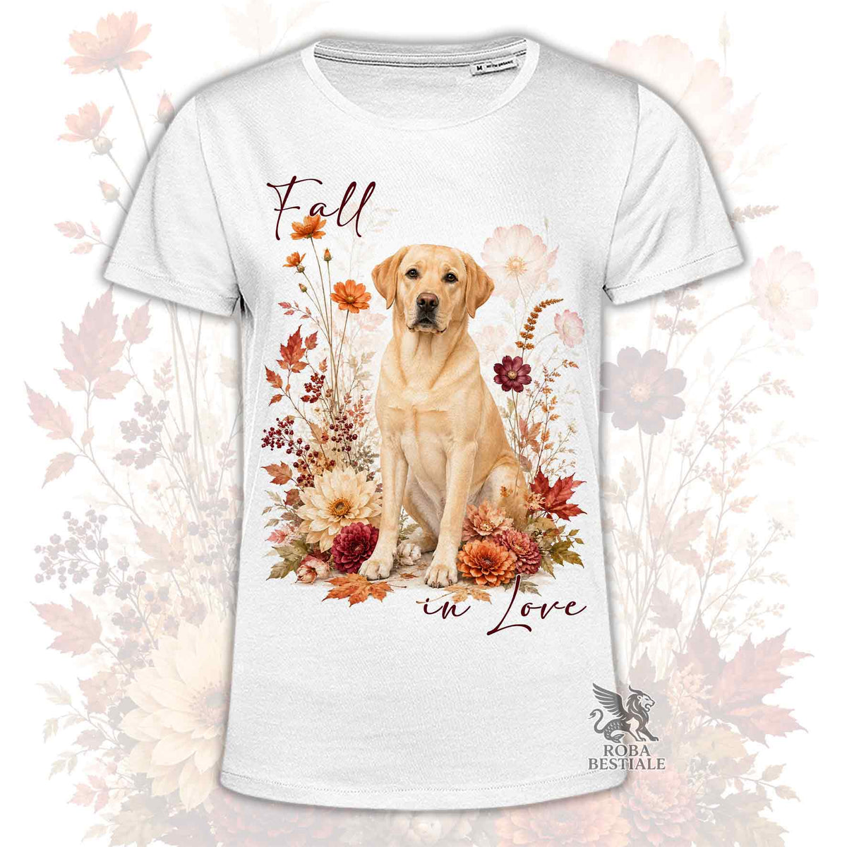 T-Shirt LABRADOR RETRIEVER Giallo - Collezione Fall...in Love