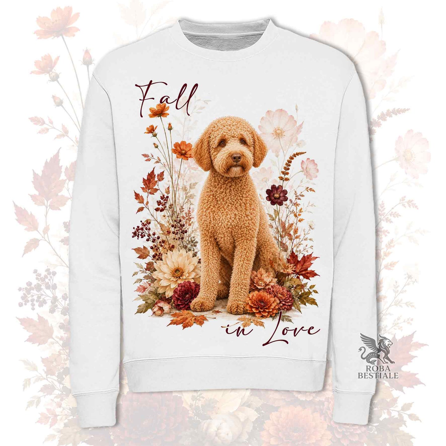Felpa LAGOTTO ROMAGNOLO Arancio - Girocollo - Collezione Fall...in Love