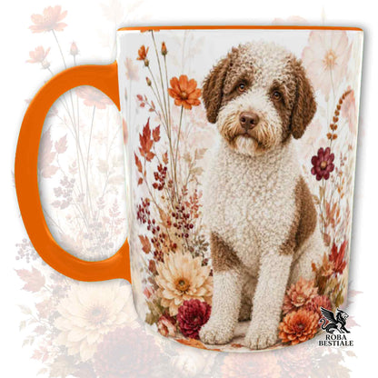 Tazza LAGOTTO ROMAGNOLO Bianco e Marrone - Collezione Fall...in Love