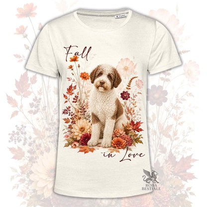 T-Shirt LAGOTTO ROMAGNOLO Bianco e Marrone - Collezione Fall...in Love
