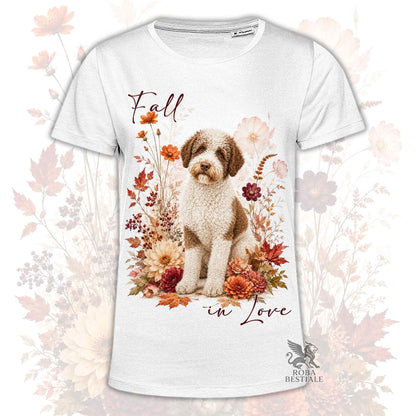 T-Shirt LAGOTTO ROMAGNOLO Bianco e Marrone - Collezione Fall...in Love