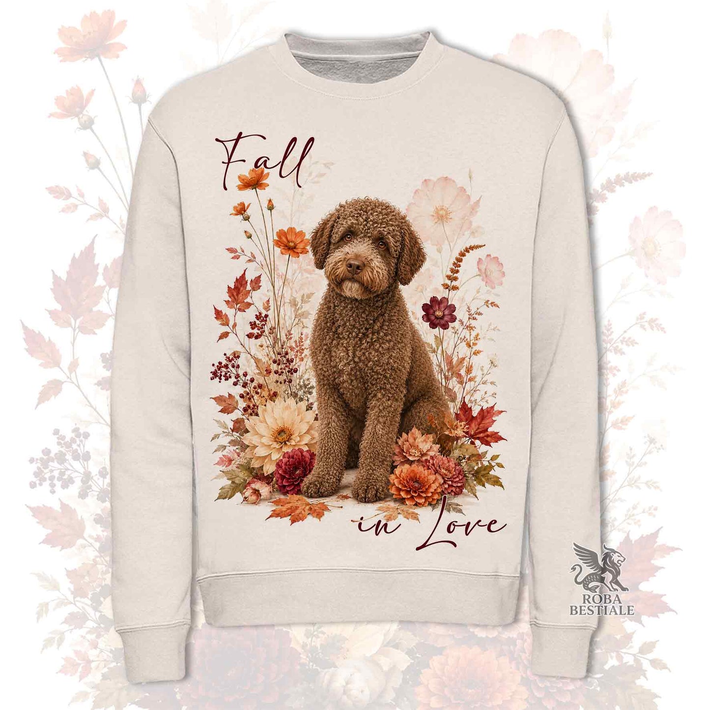 Felpa LAGOTTO ROMAGNOLO Marrone - Girocollo - Collezione Fall...in Love