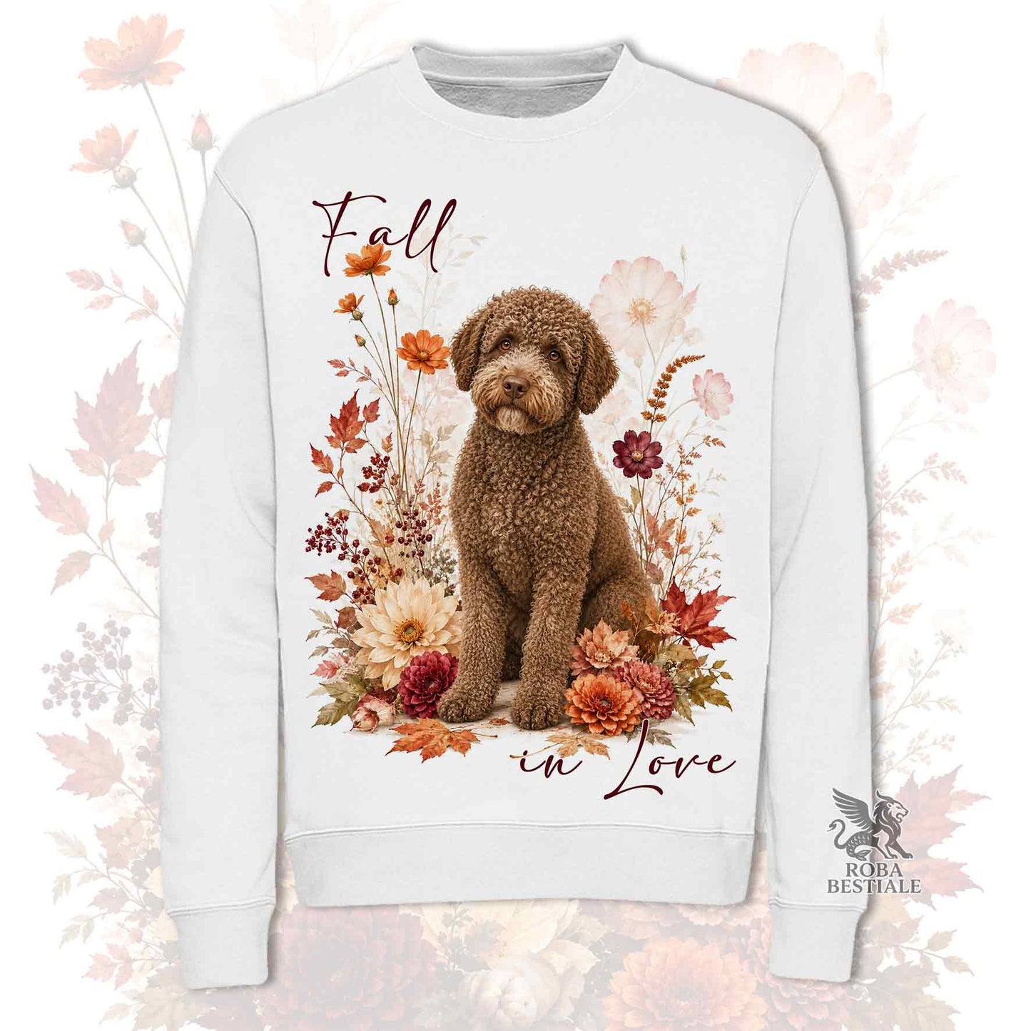 Felpa LAGOTTO ROMAGNOLO Marrone - Girocollo - Collezione Fall...in Love