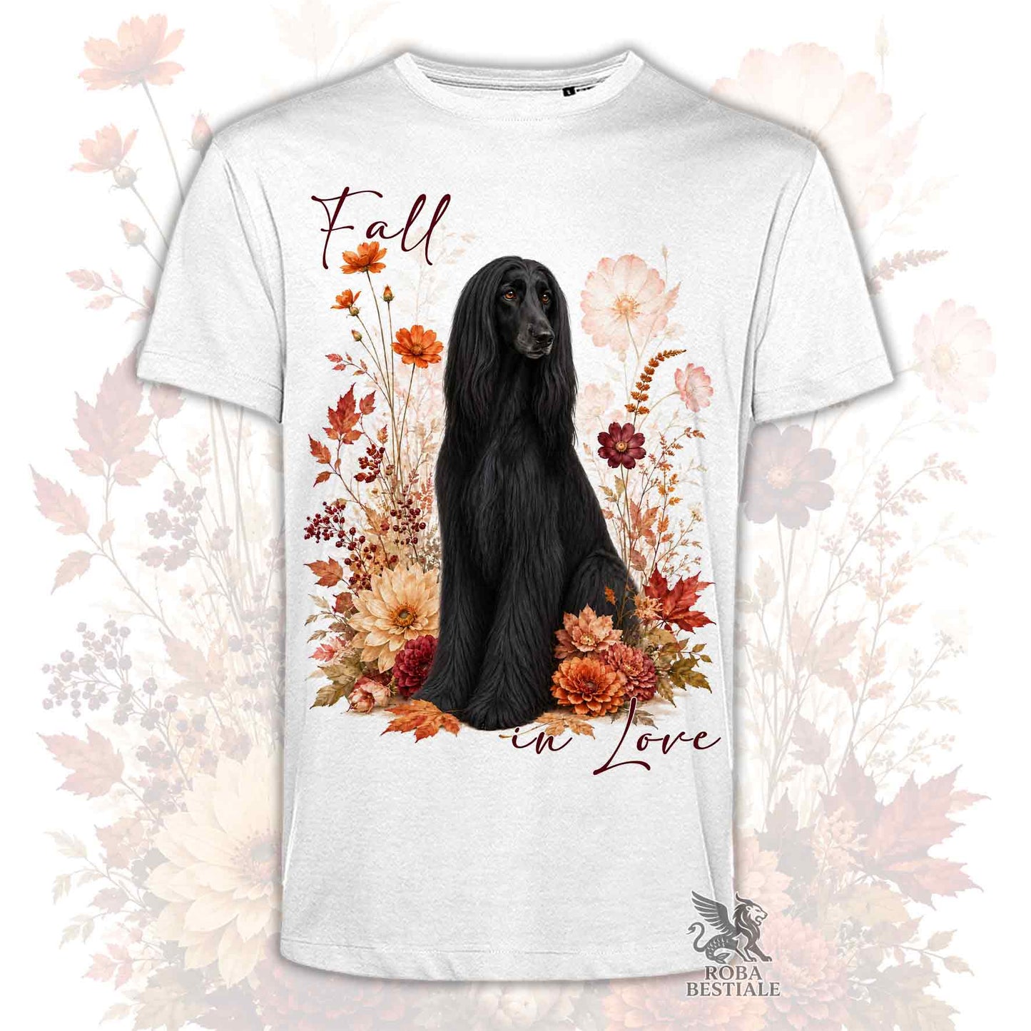 T-Shirt LEVRIERO AFGANO Nero - Collezione Fall...in Love