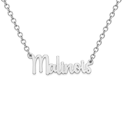 Collier KIRA PET JEWELRY - MALINOIS - En acier inoxydable avec chaîne à mailles fines