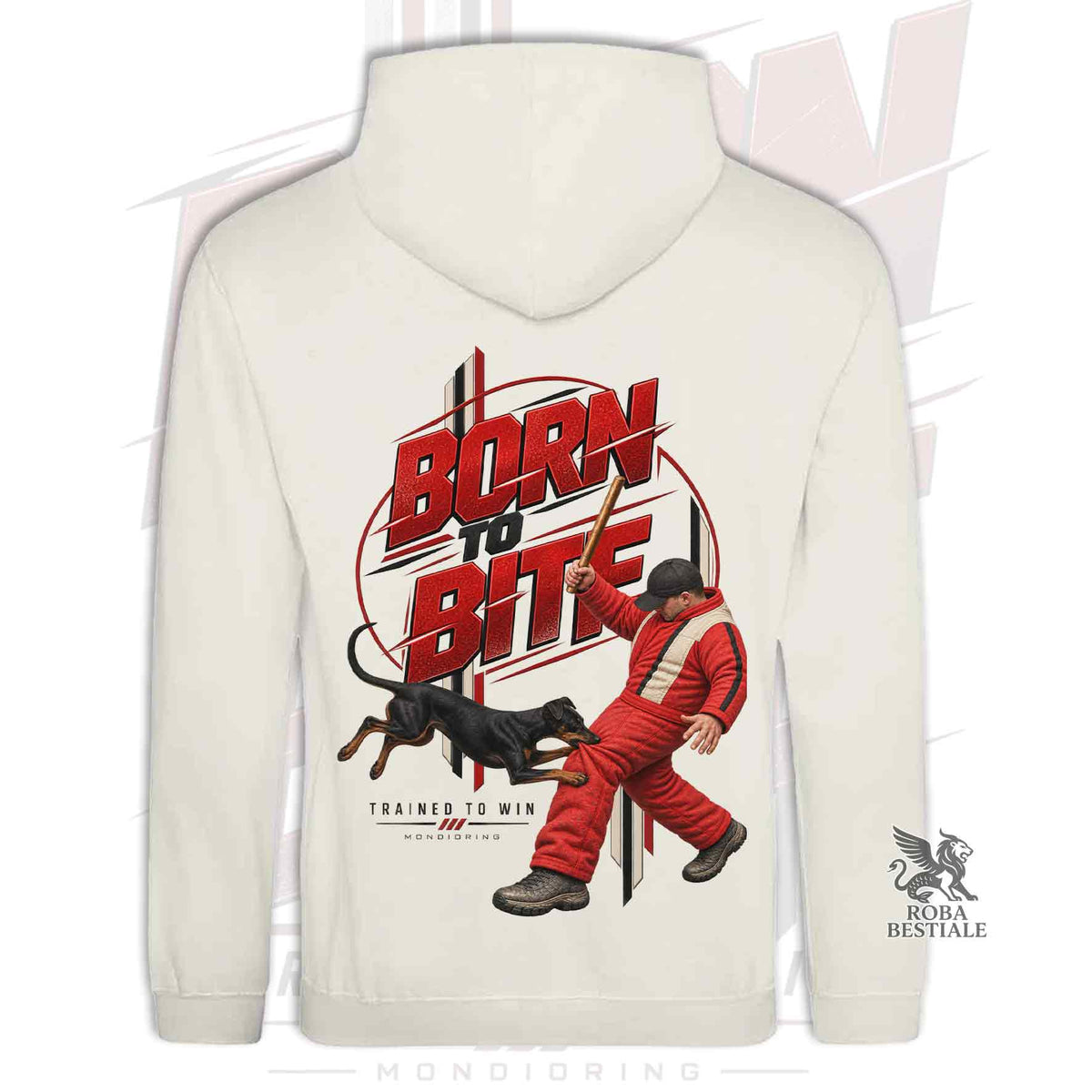 Felpa MANCHESTER TERRIER - Cappuccio e Tasconi - Collezione Born To Bite