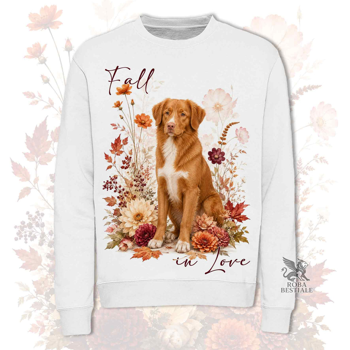 Felpa NOVA SCOTIA DUCK TOLLING RETRIEVER - Girocollo - Collezione Fall...in Love