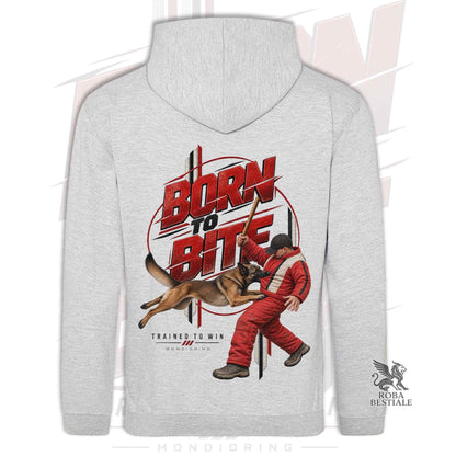 Felpa PASTORE BELGA MALINOIS - Cappuccio e Tasconi - Collezione Born To Bite