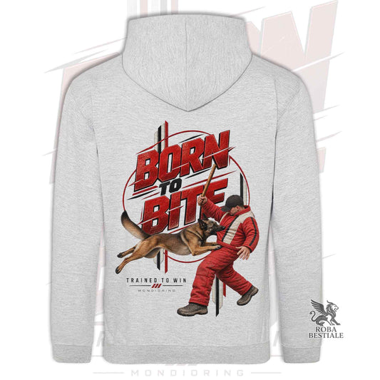 Felpa PASTORE BELGA MALINOIS - Cappuccio e Tasconi - Collezione Born To Bite