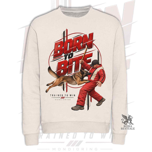 Felpa PASTORE BELGA MALINOIS - Girocollo - Collezione Born To Bite