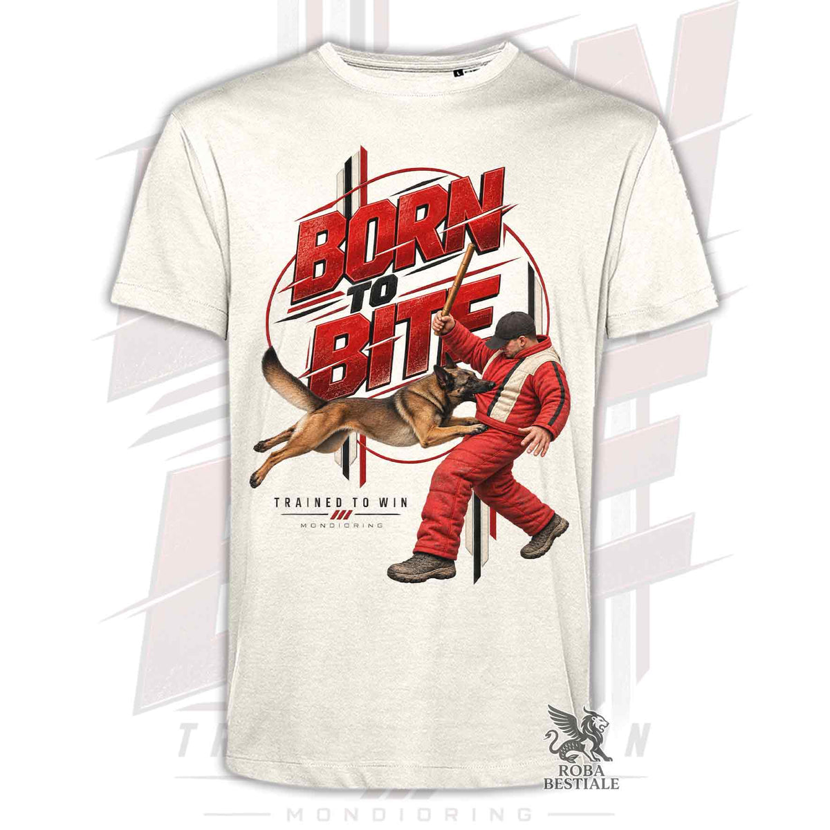 T-Shirt PASTORE BELGA MALINOIS - Collezione Born To Bite - Mondioring