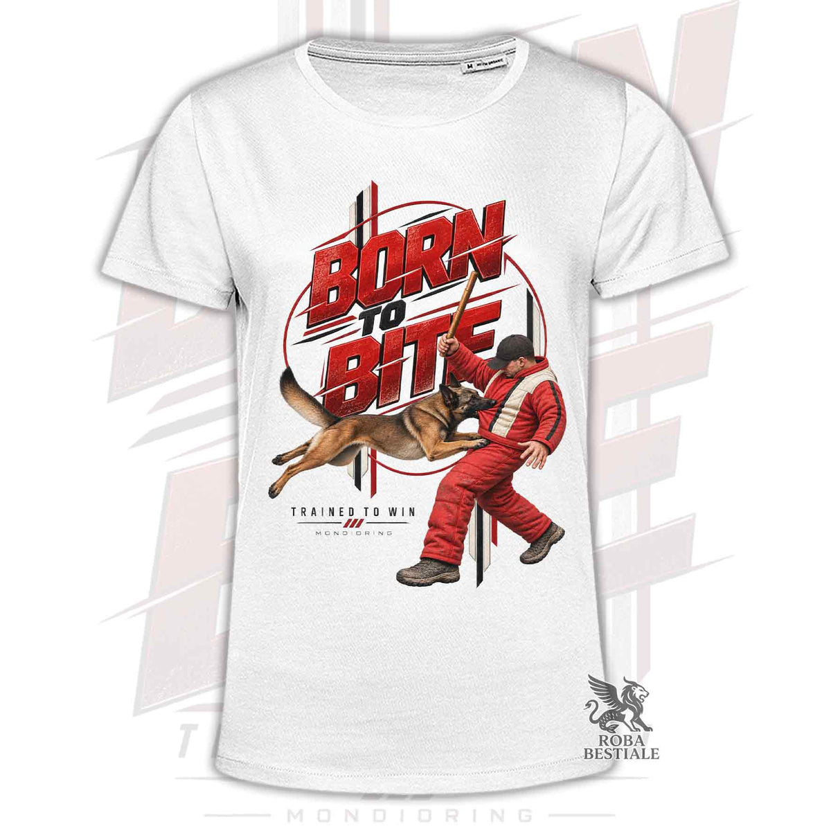 T-Shirt PASTORE BELGA MALINOIS - Collezione Born To Bite - Mondioring
