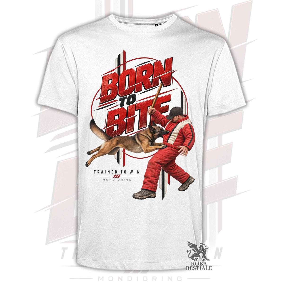 T-Shirt PASTORE BELGA MALINOIS - Collezione Born To Bite - Mondioring