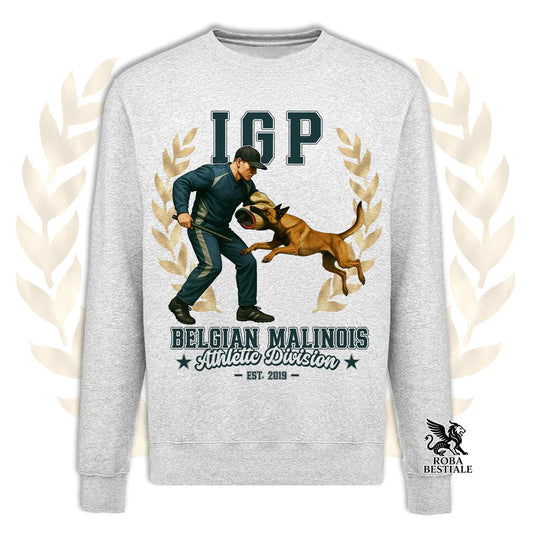 Winter Sweatshirt IGP ATTACK - BELGIAN MALINOIS - Crewneck, Unisex, in many colors! - from XS to 3XL