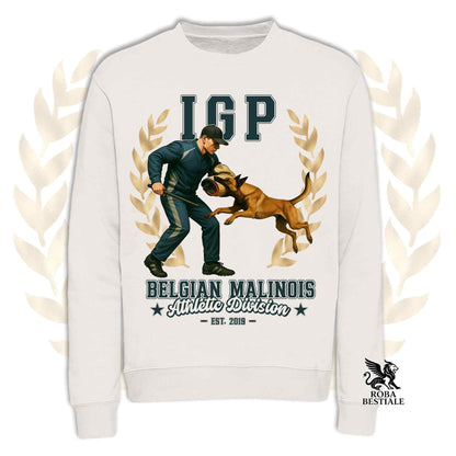 Winter Sweatshirt IGP ATTACK - BELGIAN MALINOIS - Crewneck, Unisex, in many colors! - from XS to 3XL