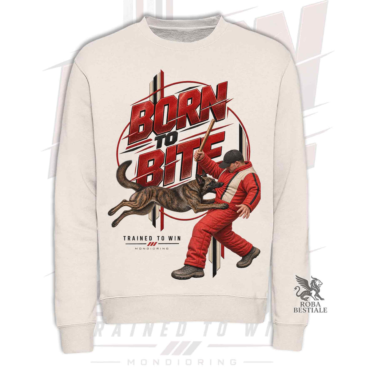 Felpa PASTORE OLANDESE a Pelo Corto - Girocollo - Collezione Born To Bite