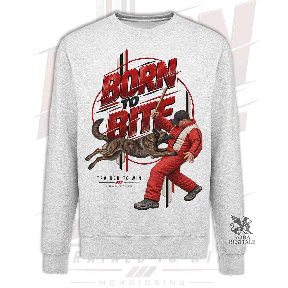 Felpa PASTORE OLANDESE a Pelo Corto - Girocollo - Collezione Born To Bite