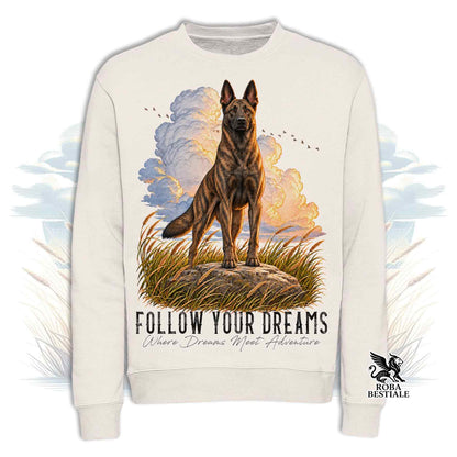 Felpa PASTORE OLANDESE a Pelo Corto - Girocollo - Collezione Dream