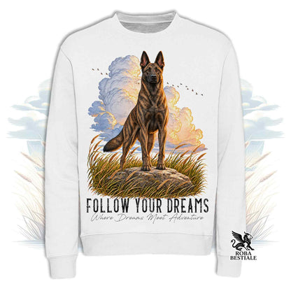 Felpa PASTORE OLANDESE a Pelo Corto - Girocollo - Collezione Dream