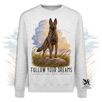 Felpa PASTORE OLANDESE a Pelo Corto - Girocollo - Collezione Dream