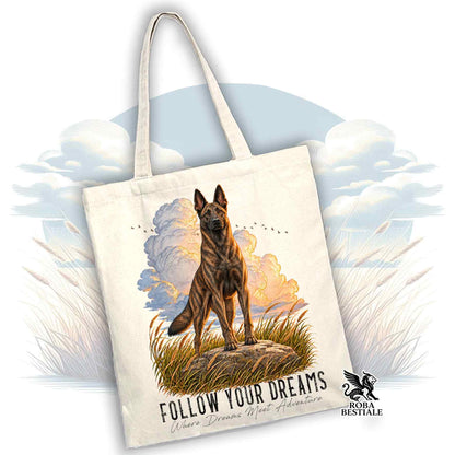 Tote Bag PASTORE OLANDESE a Pelo Corto - Collezione Dream