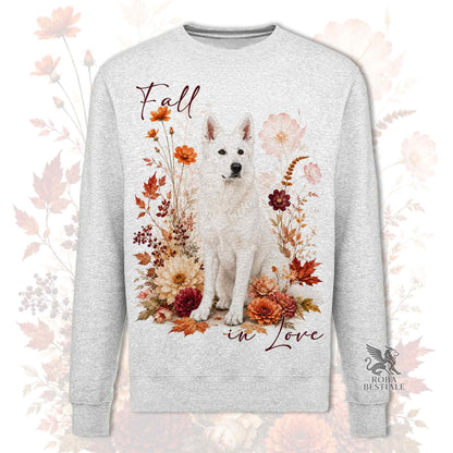Felpa PASTORE SVIZZERO BIANCO - Girocollo - Collezione Fall...in Love