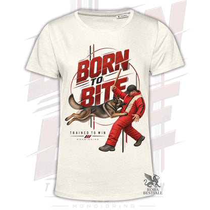 T-Shirt BORN TO BITE - Working German Shepherd "Grey" - Men or Women - from XS to 5XL