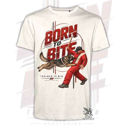 T-Shirt BORN TO BITE - Working German Shepherd "Grey" - Men or Women - from XS to 5XL