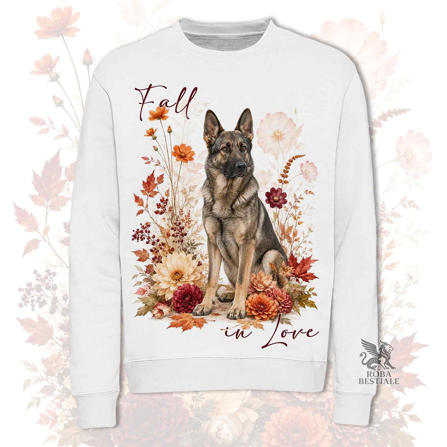 Felpa PASTORE TEDESCO da Lavoro "Grigione" - Girocollo - Collezione Fall...in Love