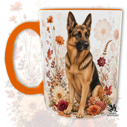 Tazza PASTORE TEDESCO a Pelo Corto Nero Focato - Collezione Fall...in Love