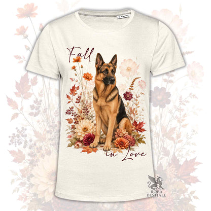 T-Shirt PASTORE TEDESCO a Pelo Corto Nero Focato - Collezione Fall...in Love