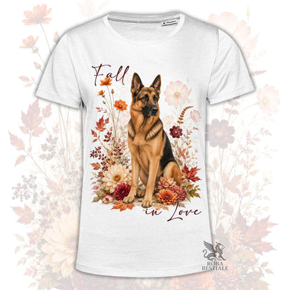 T-Shirt PASTORE TEDESCO a Pelo Corto Nero Focato - Collezione Fall...in Love