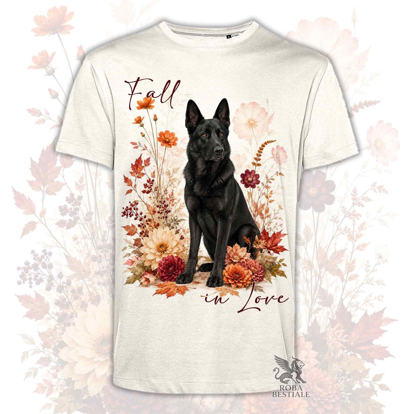 T-Shirt PASTORE TEDESCO a Pelo Corto Nero - Collezione Fall...in Love