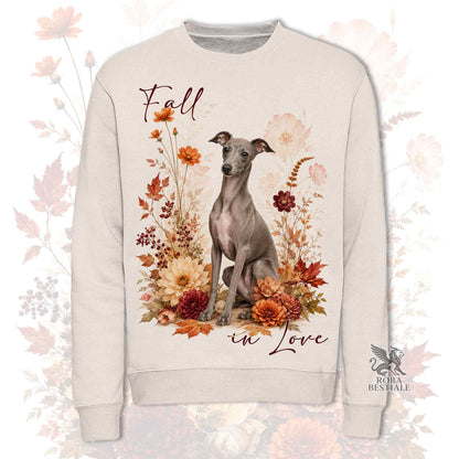 Felpa PICCOLO LEVRIERO ITALIANO Grigio - Girocollo - Collezione Fall...in Love