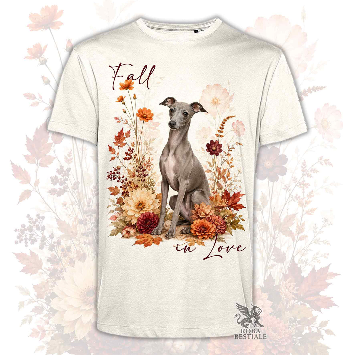T-Shirt PICCOLO LEVRIERO ITALIANO Grigio - Collezione Fall...in Love
