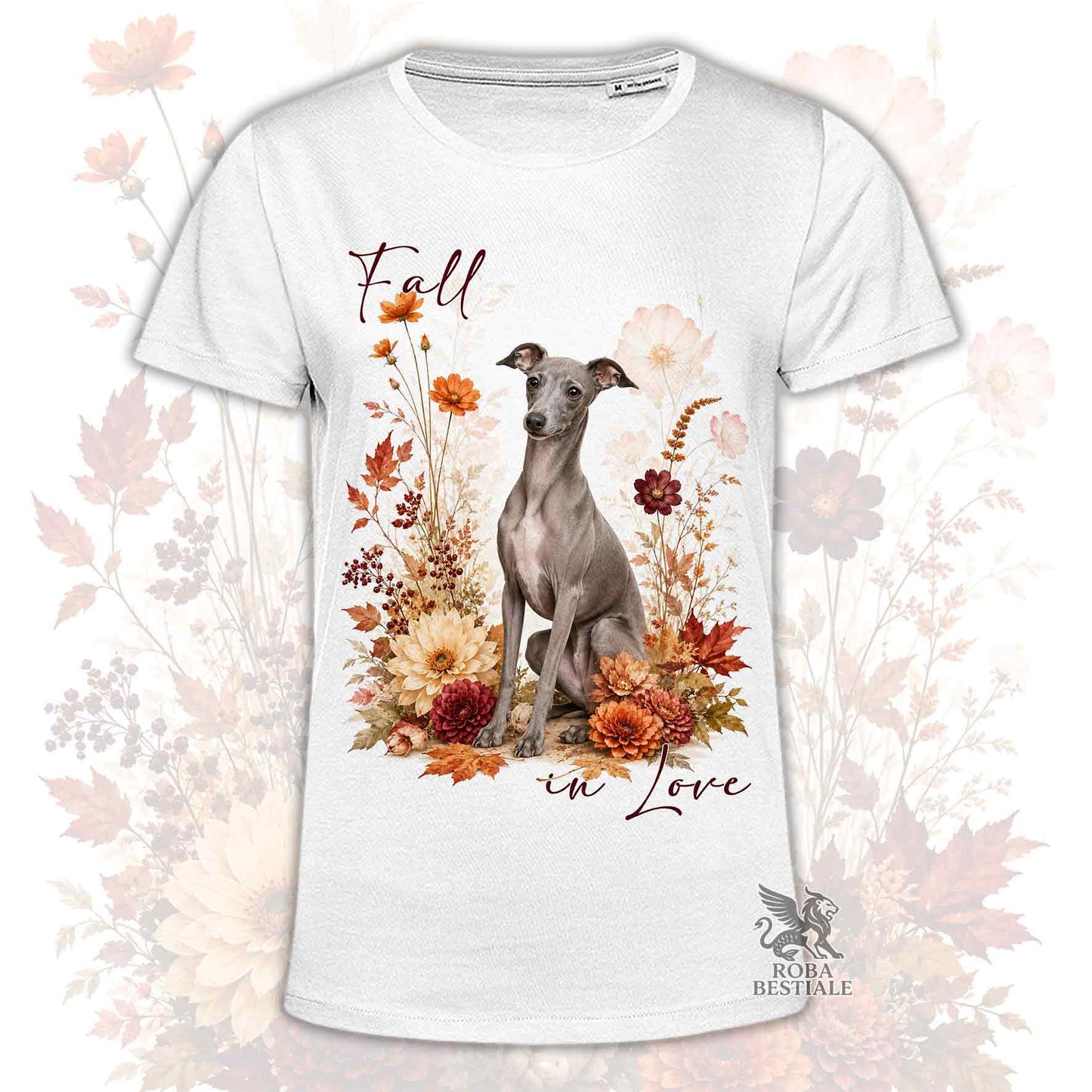 T-Shirt PICCOLO LEVRIERO ITALIANO Grigio - Collezione Fall...in Love