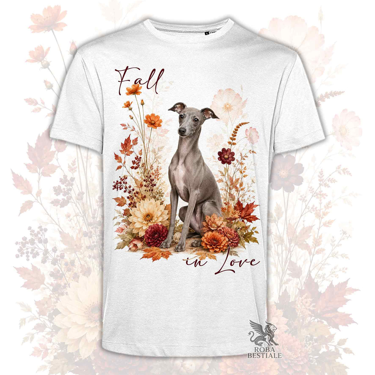 T-Shirt PICCOLO LEVRIERO ITALIANO Grigio - Collezione Fall...in Love