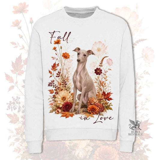 Felpa PICCOLO LEVRIERO ITALIANO Isabella - Girocollo - Collezione Fall...in Love