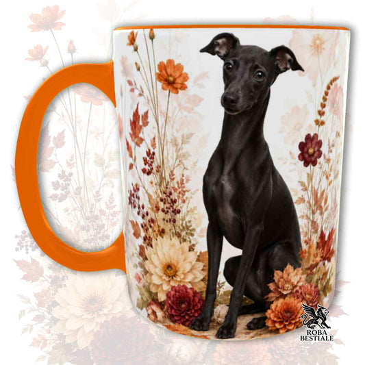 Tazza PICCOLO LEVRIERO ITALIANO Nero - Collezione Fall...in Love