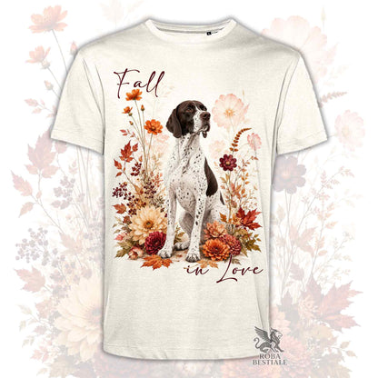 T-Shirt POINTER INGLESE Bianco e Fegato - Collezione Fall...in Love