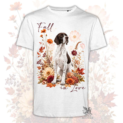 T-Shirt POINTER INGLESE Bianco e Fegato - Collezione Fall...in Love