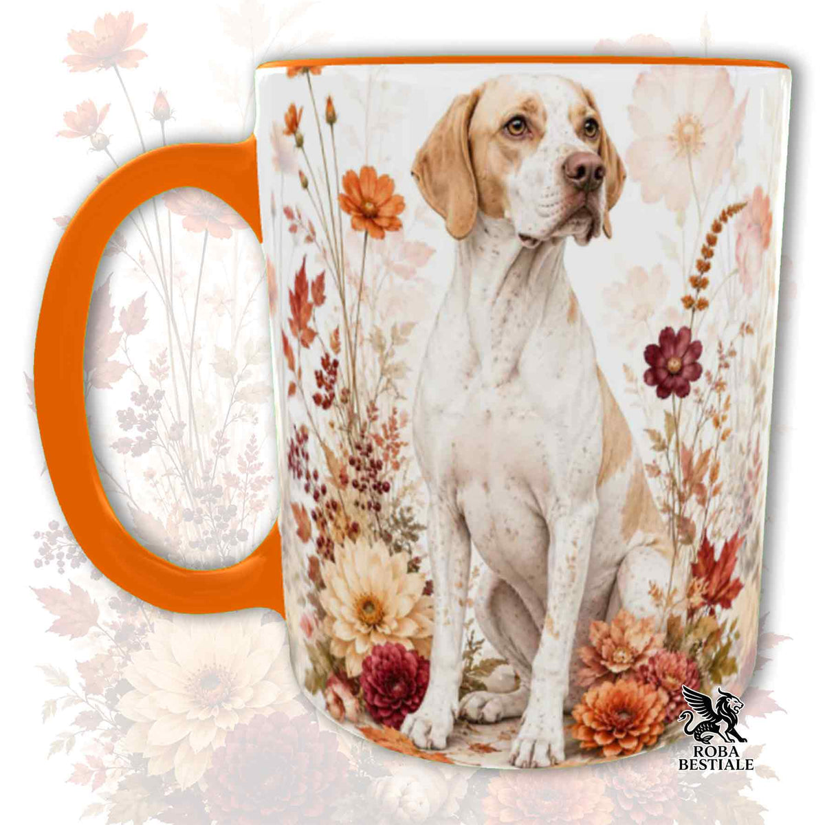 Tazza POINTER INGLESE Bianco e Limone - Collezione Fall...in Love