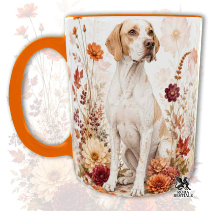 Tazza POINTER INGLESE Bianco e Limone - Collezione Fall...in Love