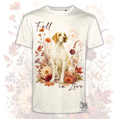 T-Shirt POINTER INGLESE Bianco e Limone - Collezione Fall...in Love