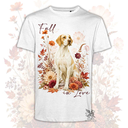 T-Shirt POINTER INGLESE Bianco e Limone - Collezione Fall...in Love
