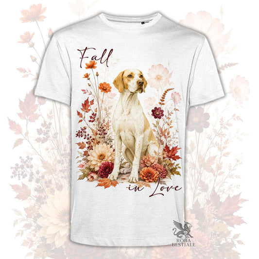 T-Shirt POINTER INGLESE Bianco e Limone - Collezione Fall...in Love